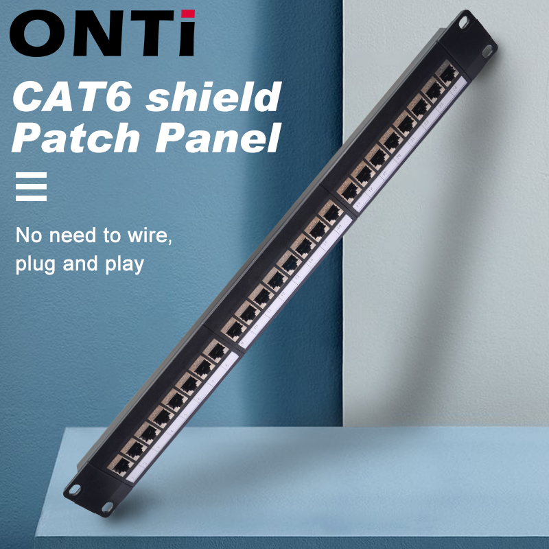 Server Rack Shelf - Onti 19in 1U Rack 24 Poort