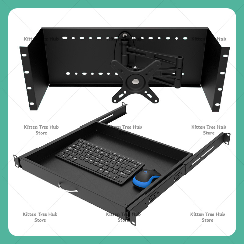 1U Ladekast Keyboard Tray voor - Server Rack Shelf recensie en prijs