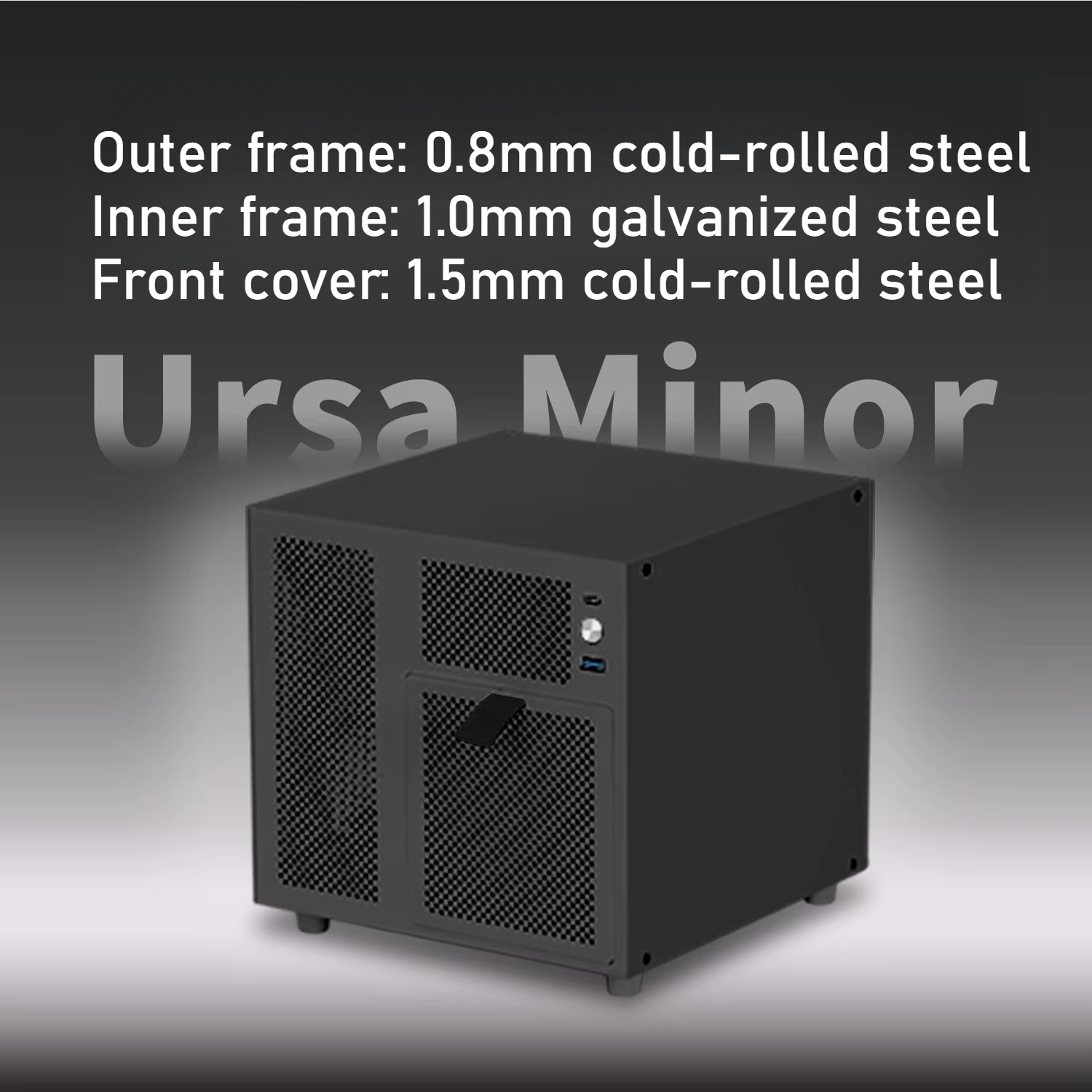 Ursa Minor 4-bay NAS-chassisbe - Server Rack Shelf recensie en prijs
